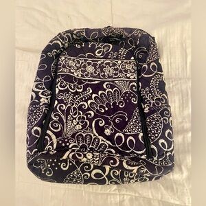Vera Bradley Navy Blue and White Backpack